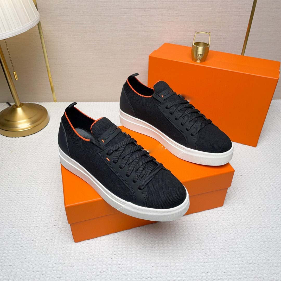 Damen Modische Sneaker mit atmungsaktiver Strick-Oberfläche und rutschfester Sohle EB