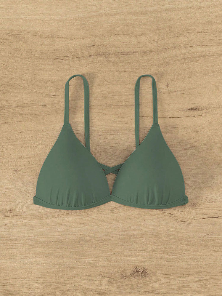 Damen Triangel-Bikini-Oberteil mit verstellbaren Trägern EB
