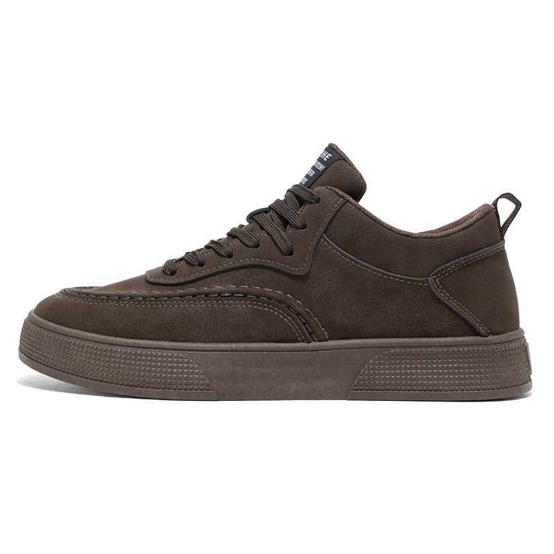 Damen elegante Sneaker mit trendiger Veloursleder-Oberfläche EB