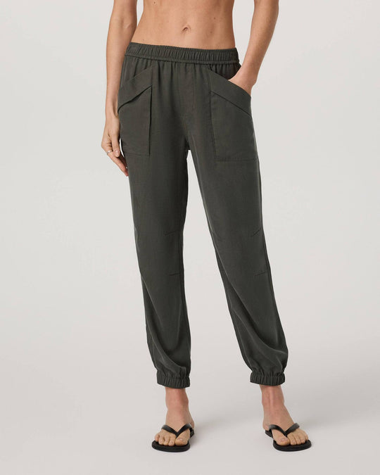 Damen lässige Freizeithose mit seitlichen Taschen EB
