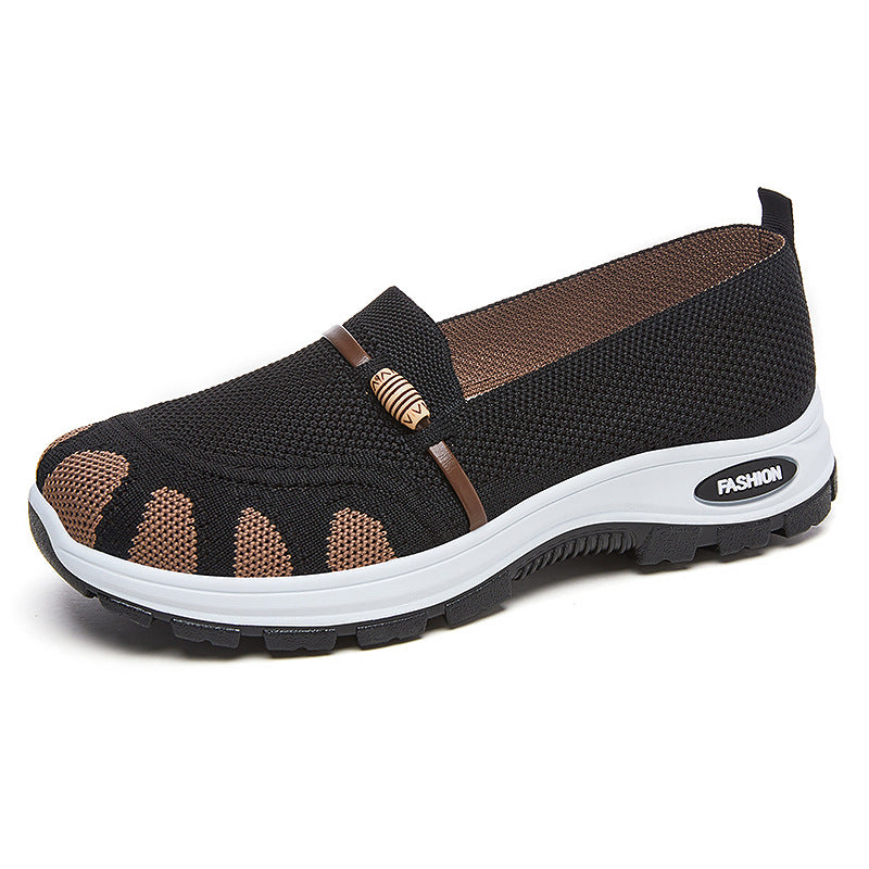 Damen Komfortable Slip-On Freizeitschuhe mit flexiblem Sohlendesign EB