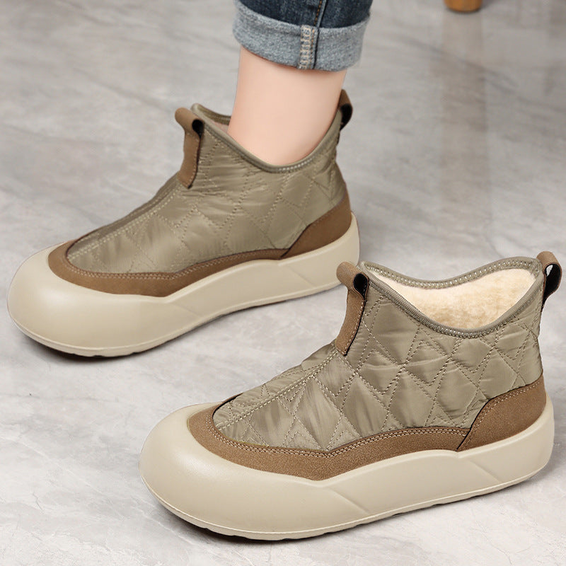 Damen Komfortable und warm gefütterte Winterstiefel mit rutschfester Sohle EB