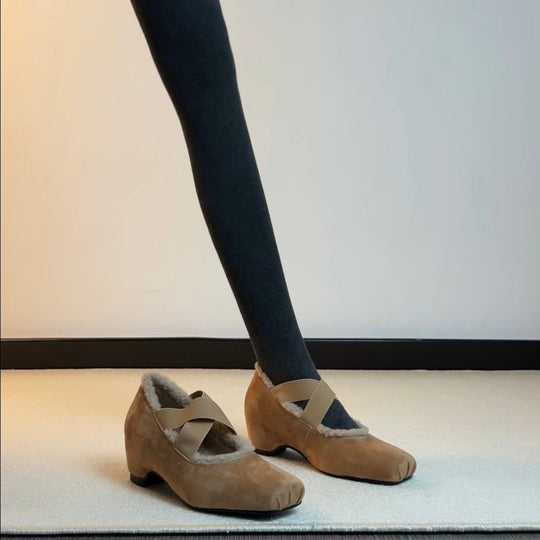 Damen elegante Hausschuhe mit weichem Innenfutter und flexibler Sohle EB