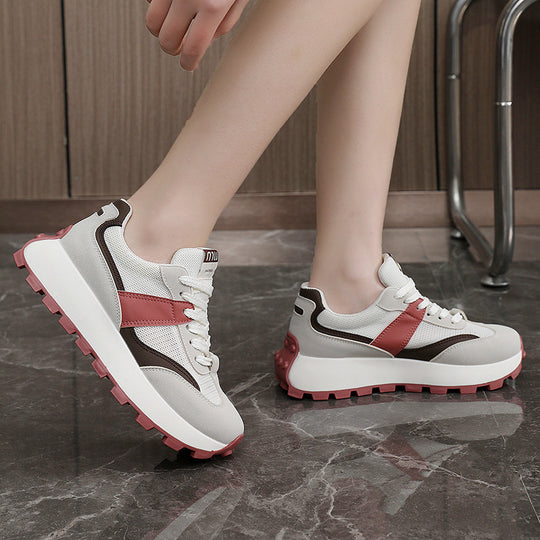Damen Sportliche Sneaker mit luftiger Mesh-Oberfläche und rutschfester Sohle EB