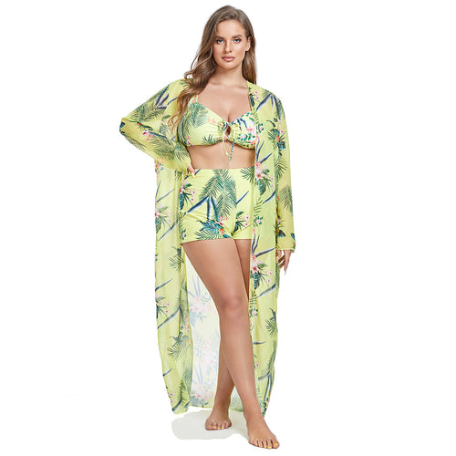 Damen Bikiniset mit leicht weiterem Strandüberwurf EB