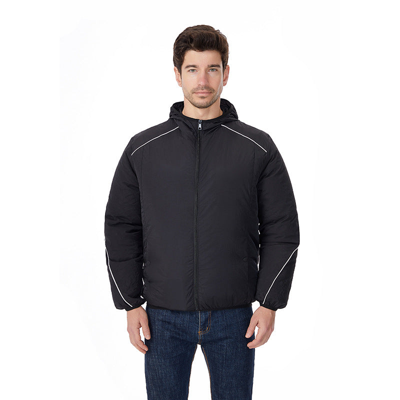 Herren nan leichte wasserdichte Kapuzenjacke winddicht mit reflektierenden Details EB