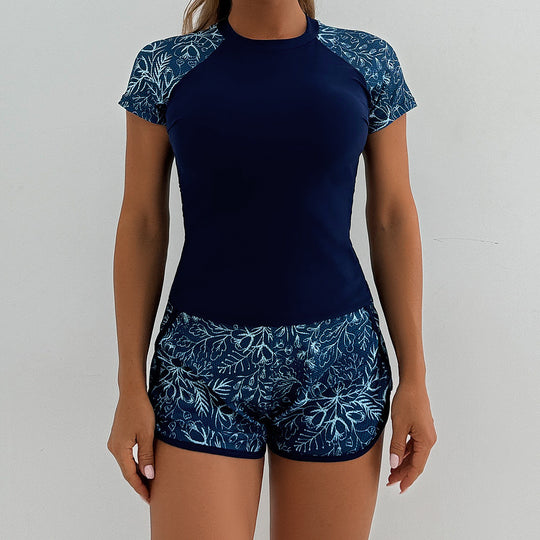 Damen Sportlicher Rashguard mit Shorts EB