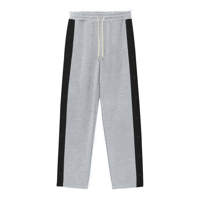 Herren Sportliche Jogginghose mit Knopfleiste und elastischem Bund EB