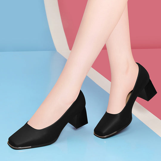 Damen Elegante und bequeme Blockabsatz-Schuhe EB