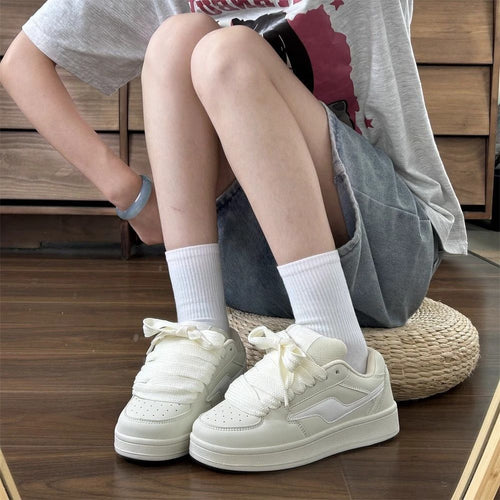 Damen Sneakers im sportlichen Vintage-Stil mit gepolsterter Innensohle EB
