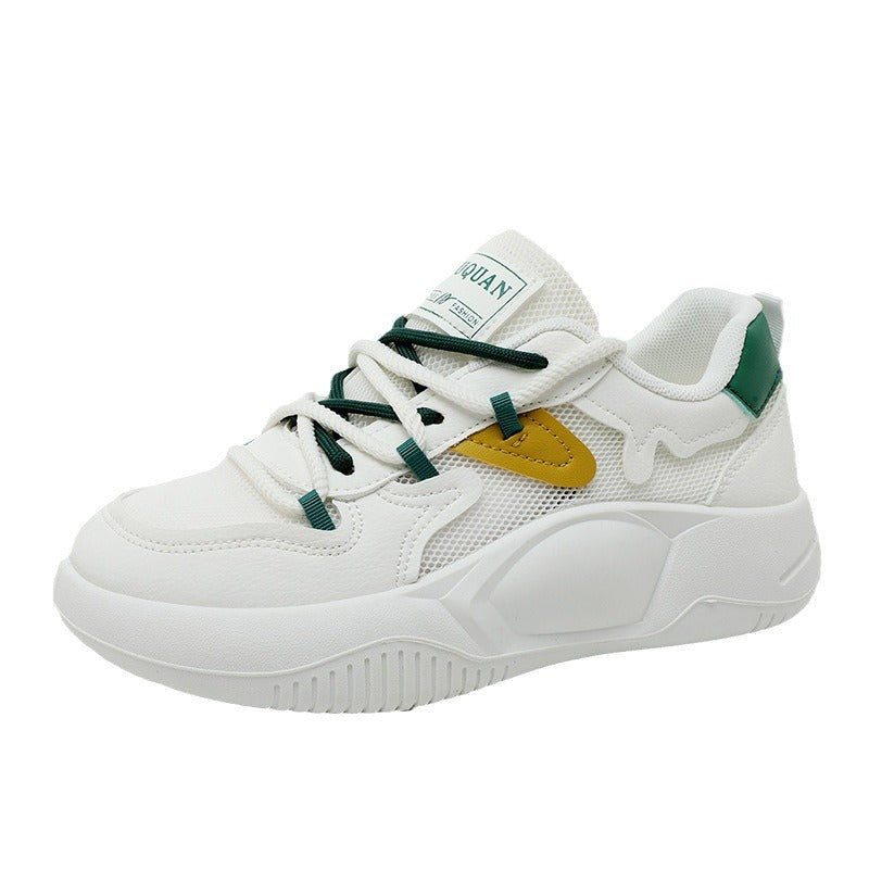 Damen Sportliche Sneakers mit atmungsaktiver Mesh-Oberfläche und robustem Sohlenprofil EB