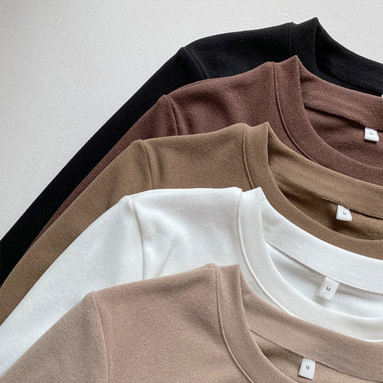 Damen Langarmshirt aus weichem Baumwollstoff mit lässigem Schnitt EB