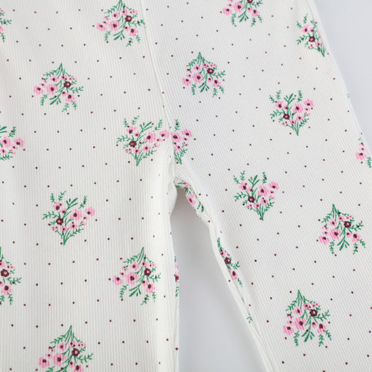 Mädchen Flared Leggings mit floralem Muster EB