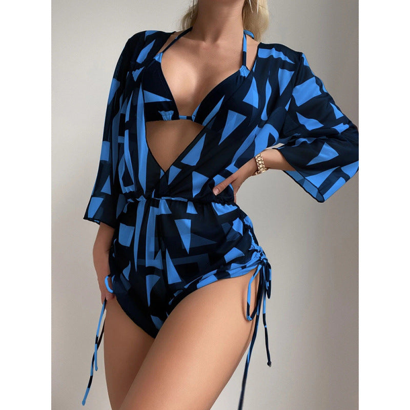 Damen Bademodenset mit floralem Design und raffiniertem Schnitt EB