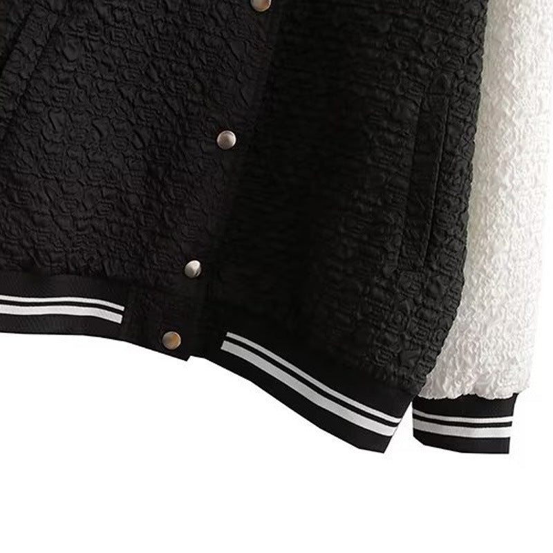 Damen Sportliche Bomberjacke mit strukturiertem Obermaterial und eleganten Details EB