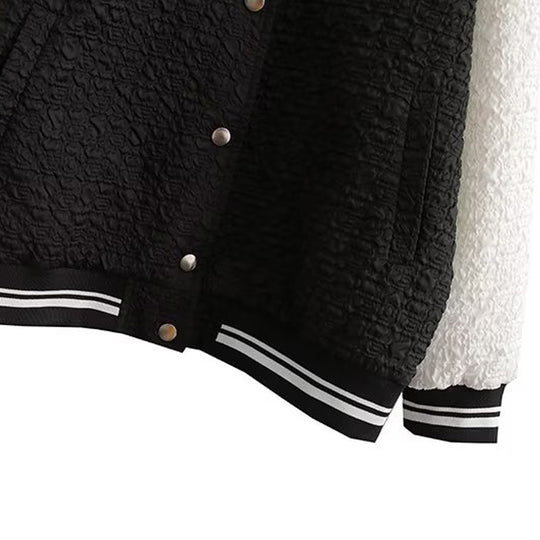 Damen Sportliche Bomberjacke mit strukturiertem Obermaterial und eleganten Details EB