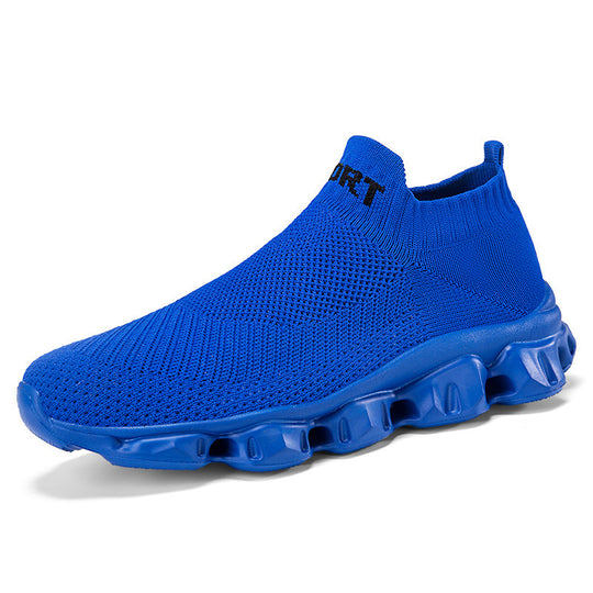 Damen Bequeme Strick-Sneaker mit elastischem Bund EB