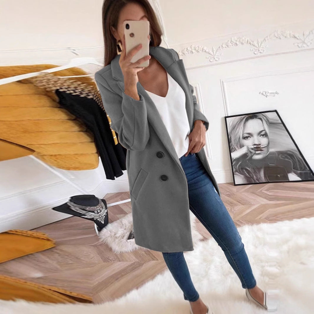 Damen Blazer im doppelten Knopfdesign EB