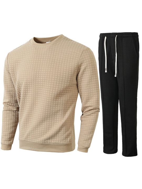 Herren gemütliches Sweatshirt und Jogginghose Set EB