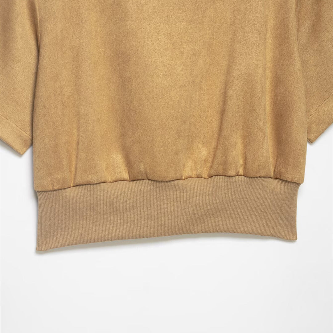Damen Cropped T-Shirt mit elegantem Bund EB