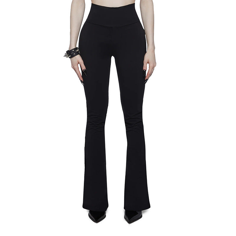 Damen Sportliche Bootcut-Hosen mit hohem Bund und Figur schmeichelndem Schnitt EB