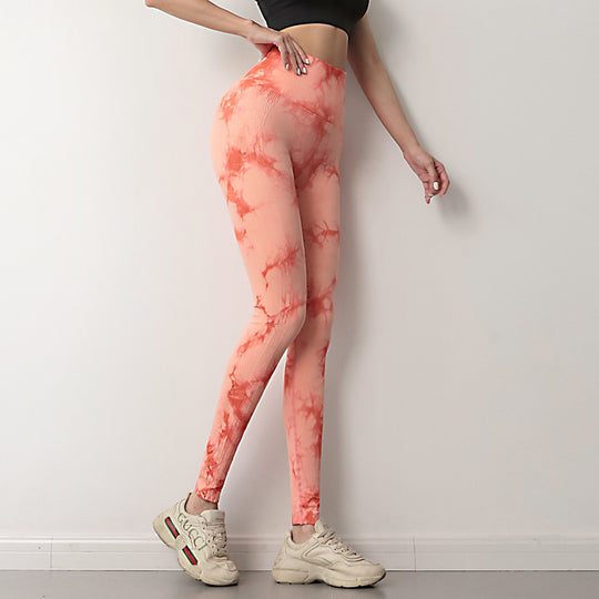 Damen Sportliche Hochgeschnittene Leggings EB