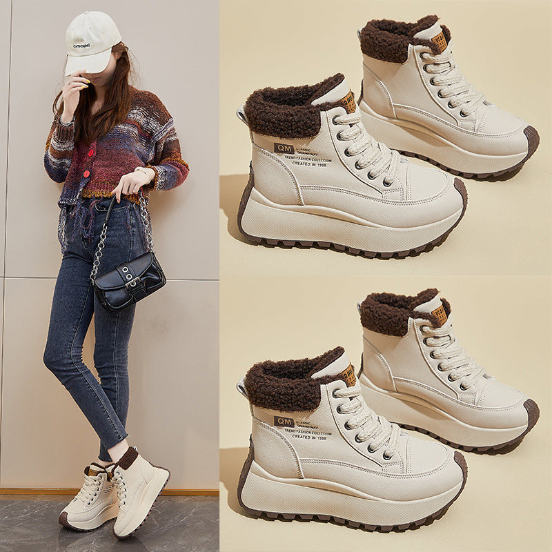 Damen Urbanen Winterstiefel mit weichem Futter und rutschfester Sohle EB
