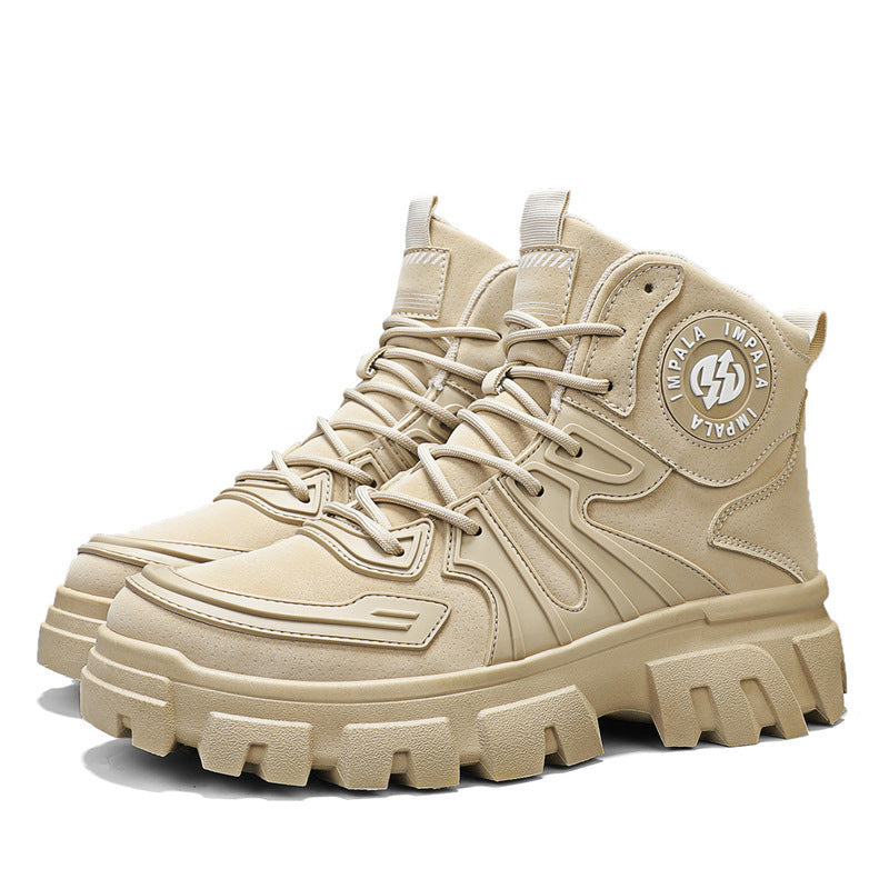 Damen Robust und stilvoller High-Top Stiefel mit rutschfester Sohle und stoßdämpfendem Innenfutter EB