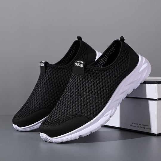 Damen Atmungsaktive Slip-On Sportschuhe mit elastischem Einschlupf EB