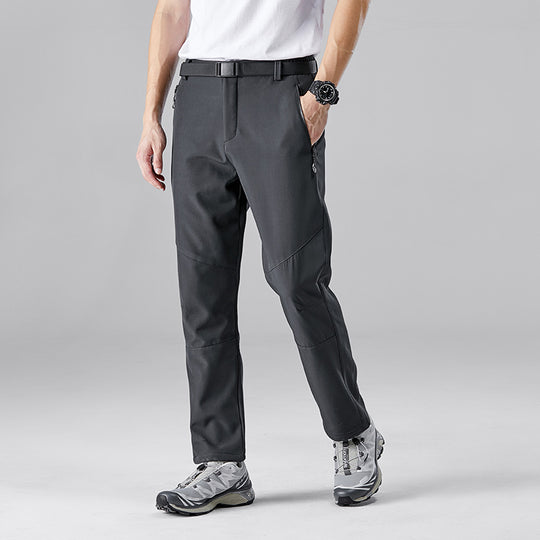 Herren Softshell-Trekkinghose mit ergonomischen Knien, elastischem Bund und Reißverschlusstaschen EB