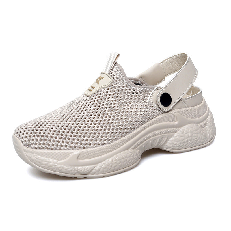 Damen Atmungsaktive Slip-On Sneakers mit elastischem Riemen EB