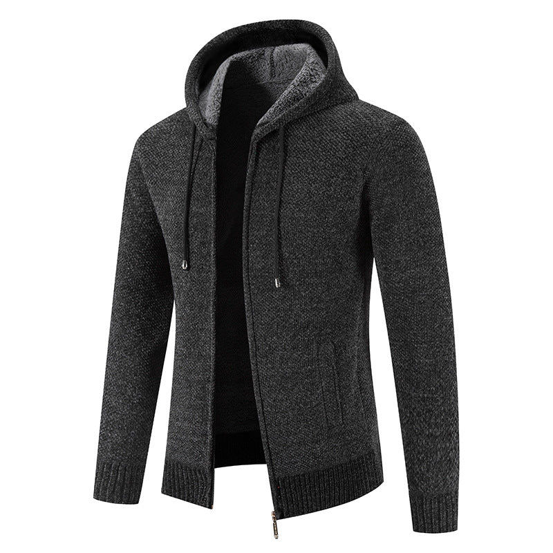 Herren Kapuzenjacke mit weichem Innenfutter und innovativem Design EB