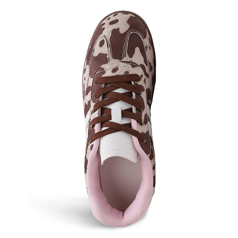 Damen Sportliche Sneakers im trendigen Mustermix EB
