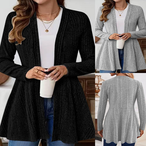 Damen Strickjacke mit lässigem Schnitt und schmeichelndem V-Ausschnitt EB