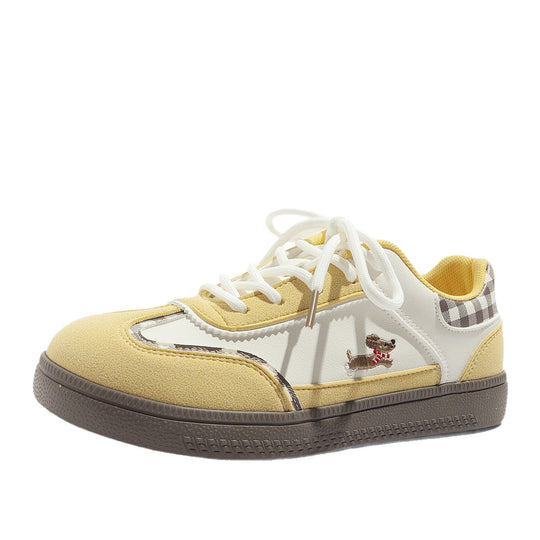 Damen modische Sneakers mit verspieltem Hunde-Design und bequemer Dämpfung EB