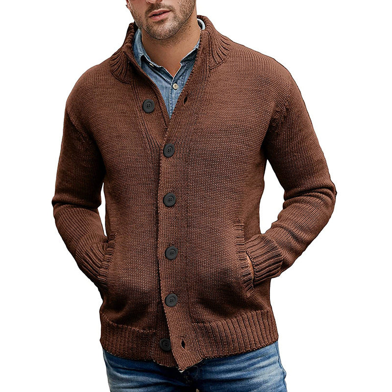 Herren Strickjacke mit modernem Design und praktischen Taschen EB