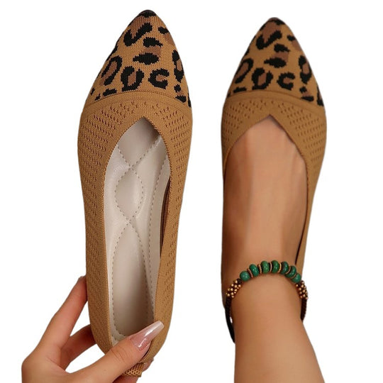 Damen Stilvolle und komfortable Ballerinas mit großem Schleifendetail EB