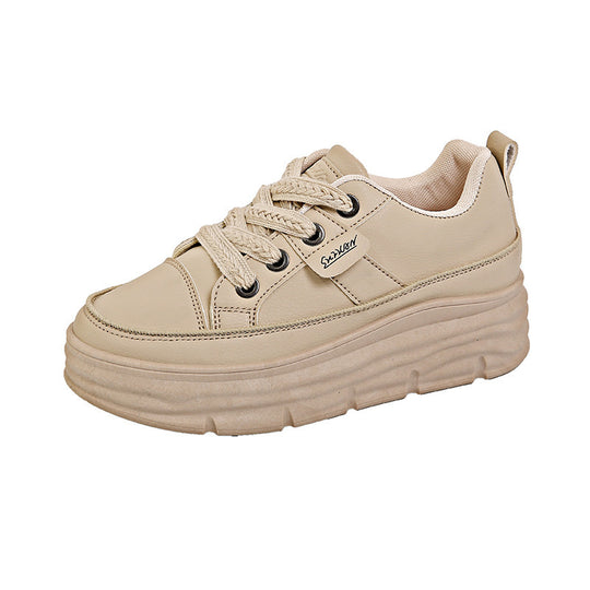 Damen Komfortable Plateau Sneakers mit atmungsaktivem Obermaterial EB