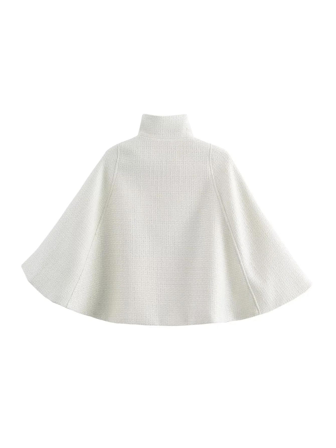 Damen elegante Umhangjacke aus strukturiertem Gewebe EB