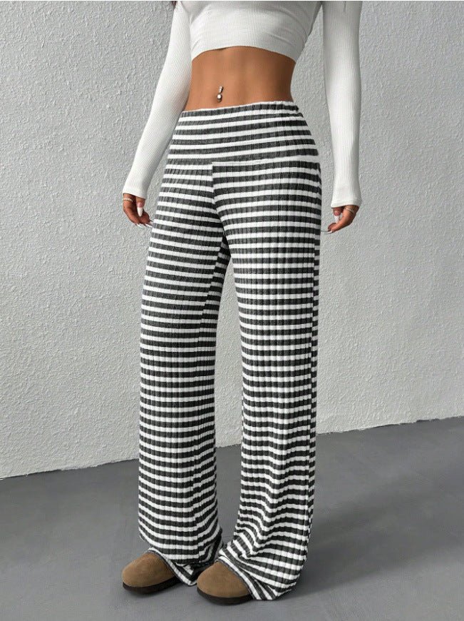 Damen weite Streifenhose EB