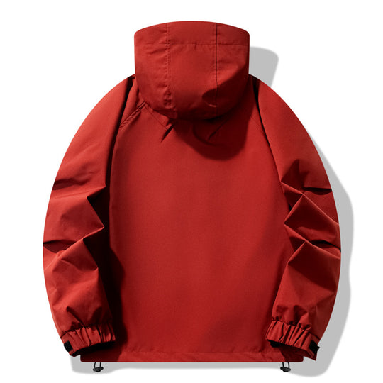 Herren technische Outdoor-Jacke mit wasserabweisendem Material und verstellbarem Kapuzendesign EB