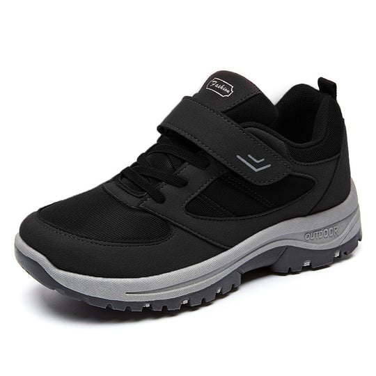 Herren nan robuste Outdoor-Sneaker mit Klettverschluss, atmungsaktivem Strickoberteil und profilierter rutschfester Sohle EB