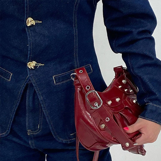 Damen Jeansjacke im taillierten Schnitt mit dekorativen Knöpfen EB