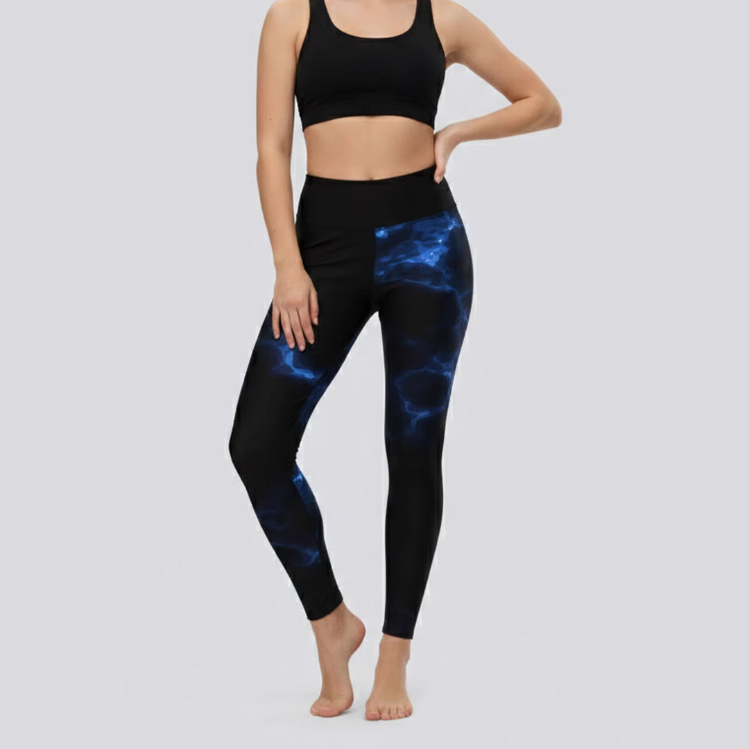 Damen Sportlegging mit stilvollem grafischen Design EB