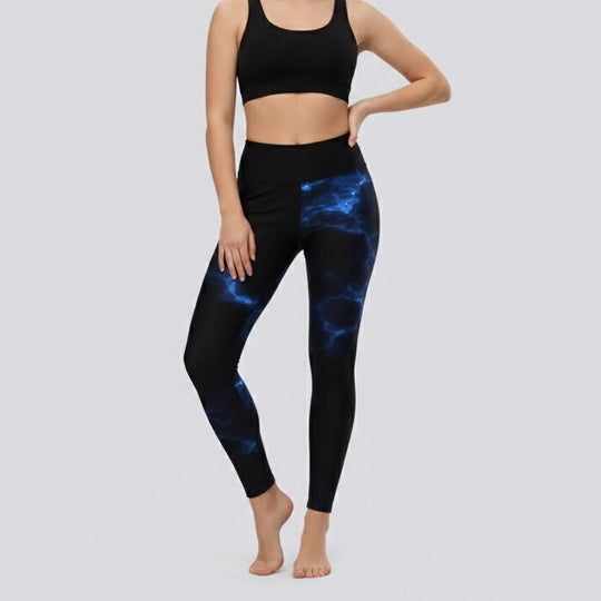 Damen Sportlegging mit stilvollem grafischen Design EB