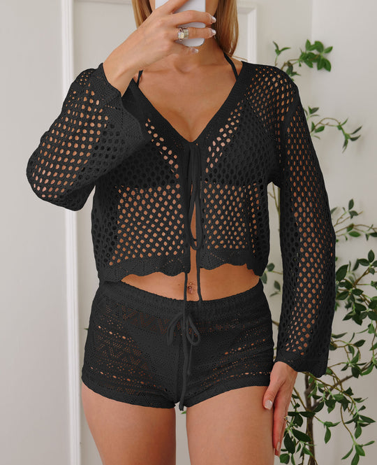 Damen luftige Strickbluse EB