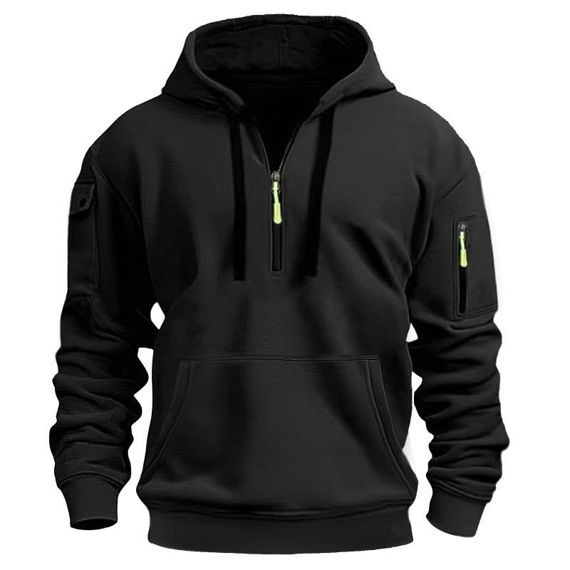 Herren Kapuzensweater mit Reißverschluss und praktischen Seitentaschen EB