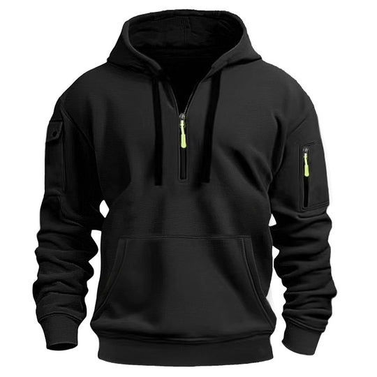 Herren Kapuzensweater mit Reißverschluss und praktischen Seitentaschen EB