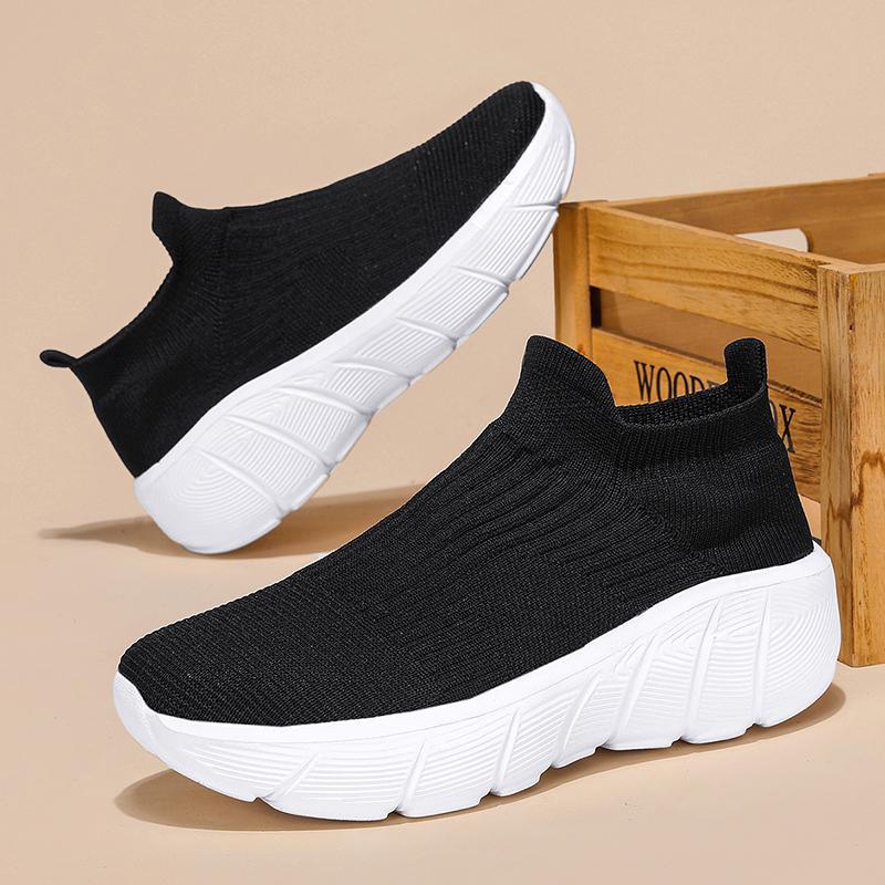 Damen Sneaker mit elastischem Strickdesign und innovativer Dämpfungstechnologie EB