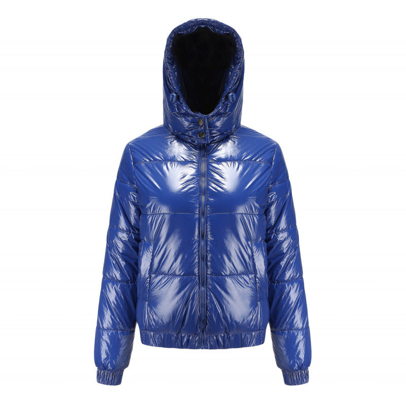 Damen glänzende Winterjacke EB